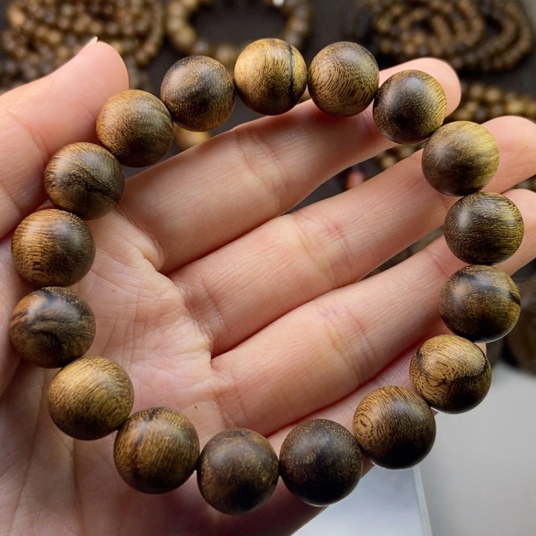 手串沉香胖*越南芽庄白虎斑