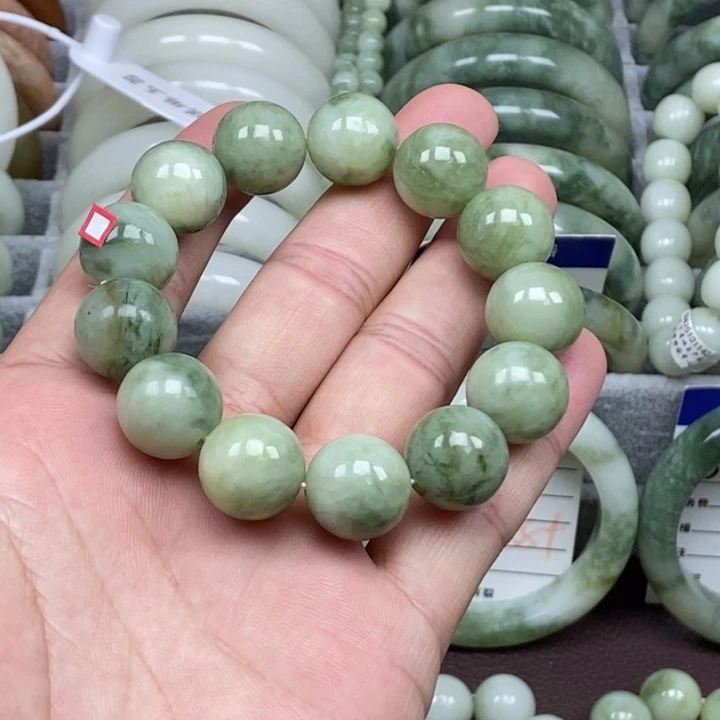 蛇纹石玉未镶嵌手链
