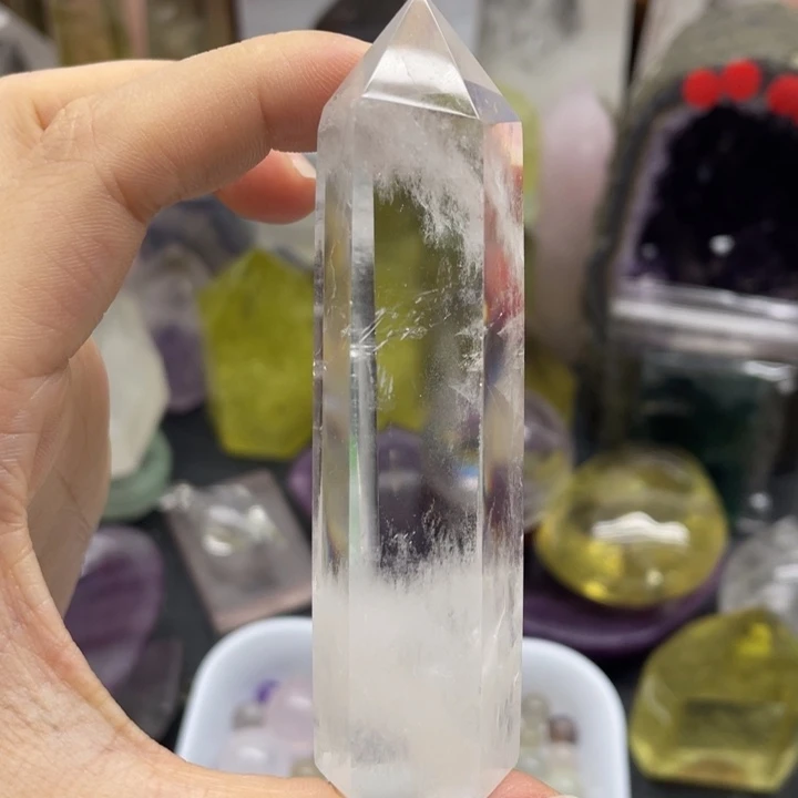 水晶珠宝半成品未镶嵌白水柱16