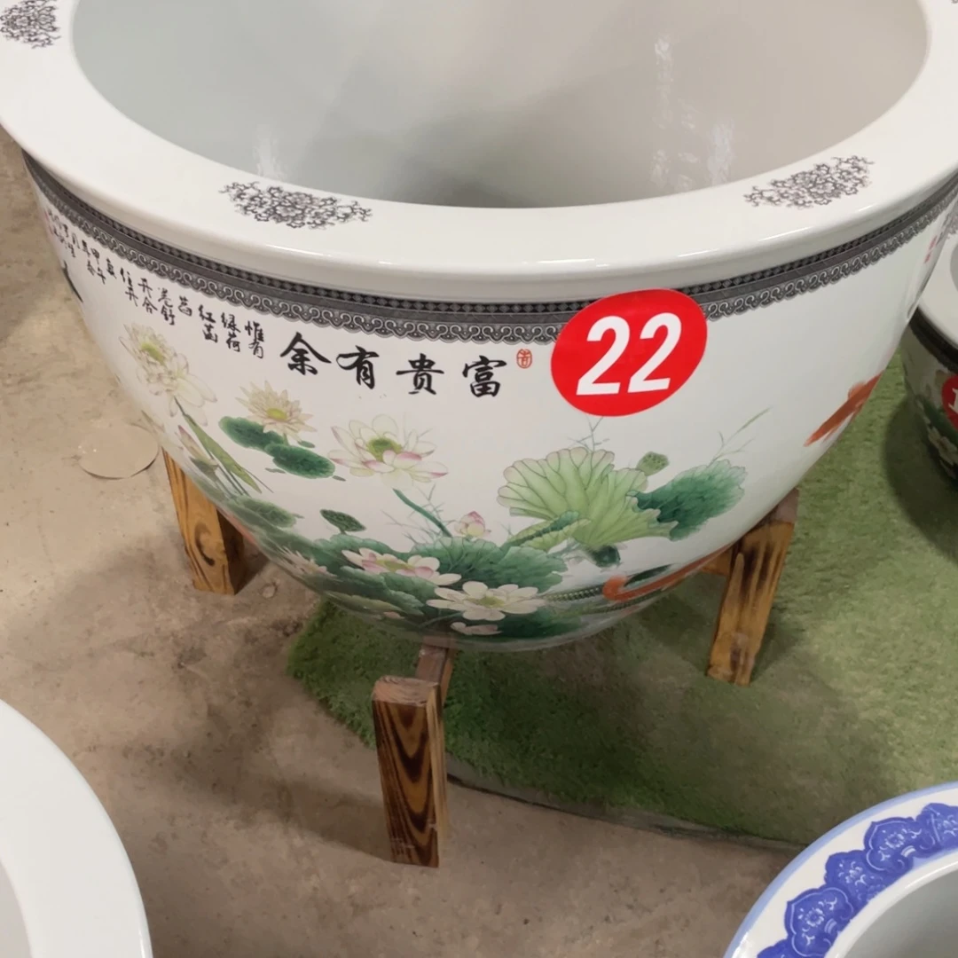 龙***对景德镇陶瓷陶瓷鱼缸