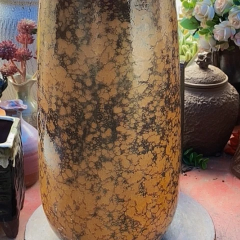 紫砂花盆口15.5高度34美美