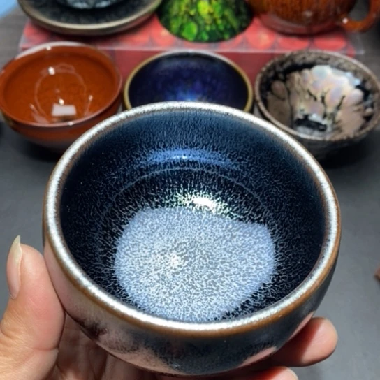 茶盏建盏主人杯茶壶盖碗品茗杯025