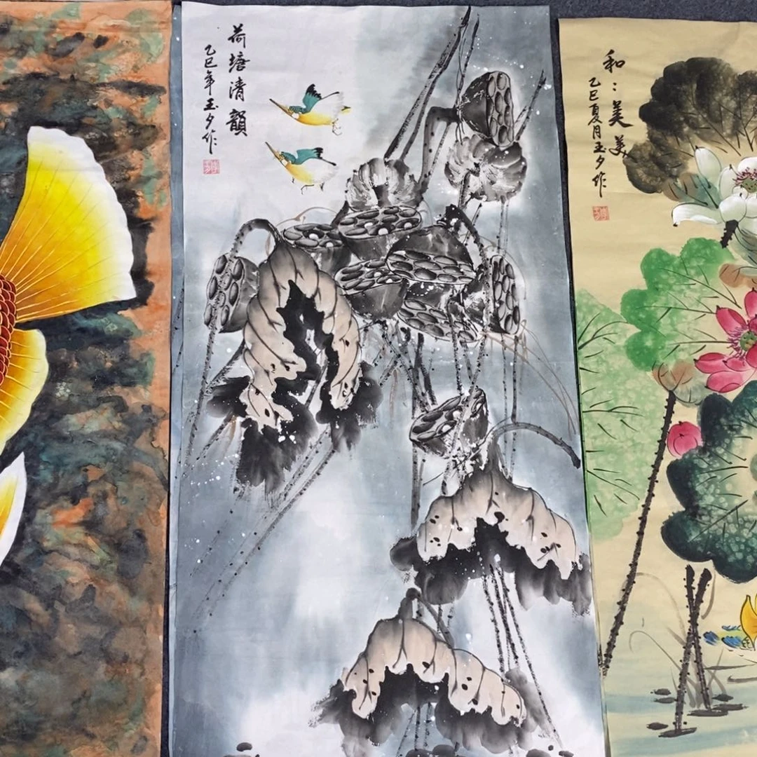 国画尺寸100✖️50三尺手绘画