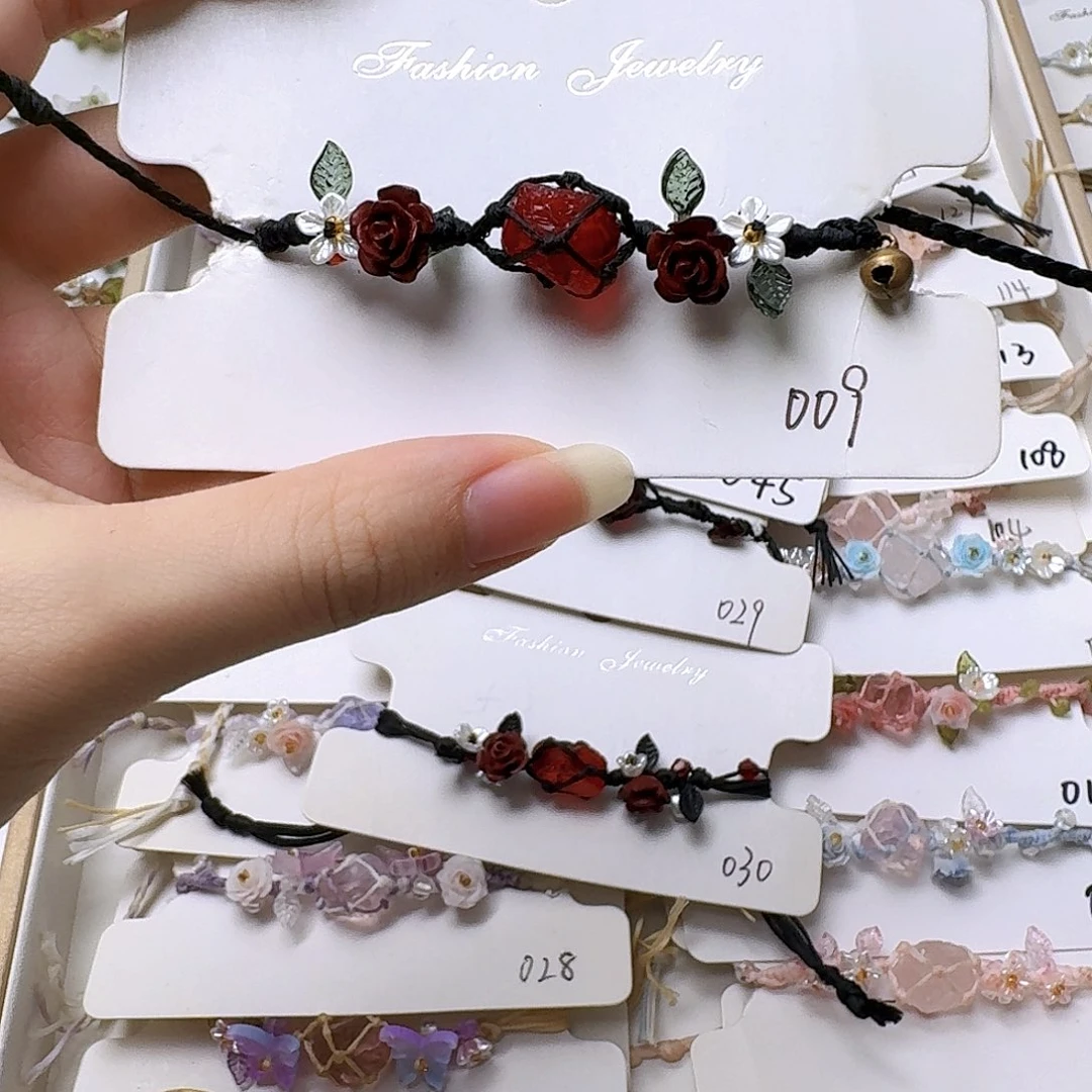 石英石纯铜锡合金纯铜009手链