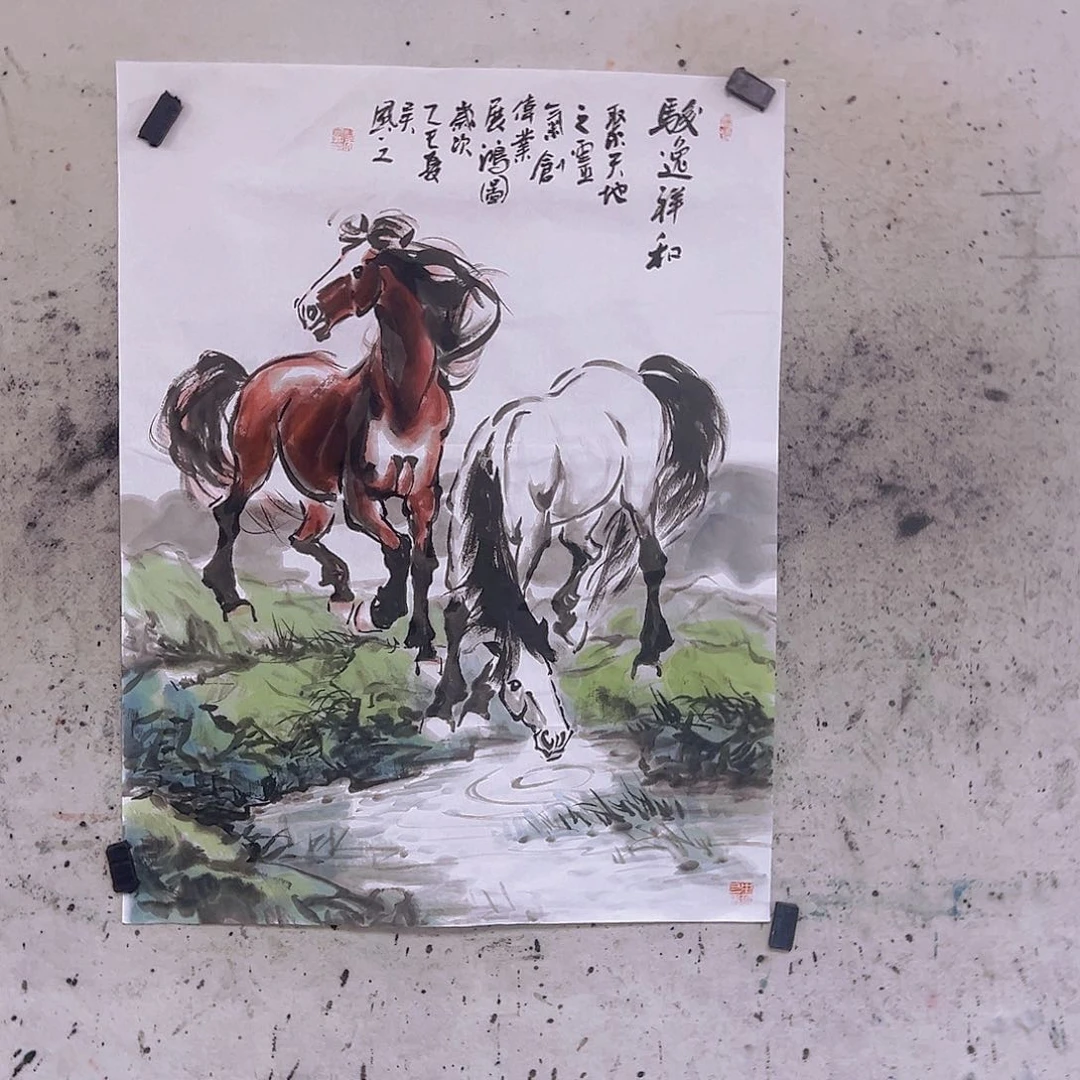 卧***家国画三尺90x70cmcm