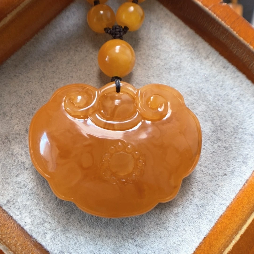 未镶嵌颈饰蜜蜡蜜蜡