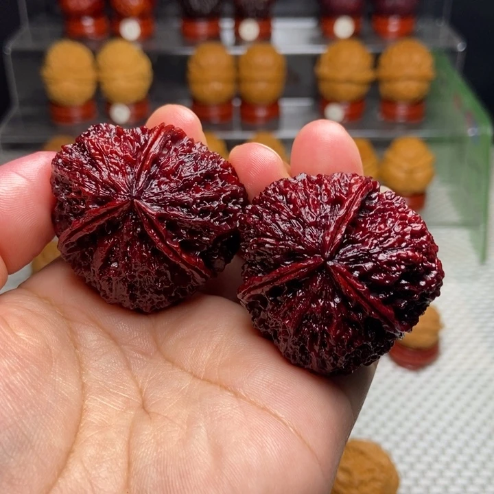 把件文玩核桃七彩三棱21
