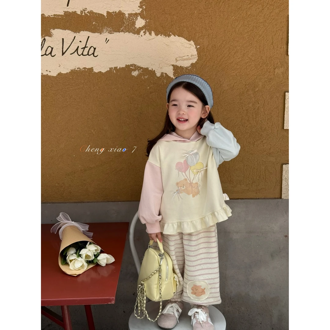 橙小7·25秋~气球小熊卫衣XQ55062（汉服）