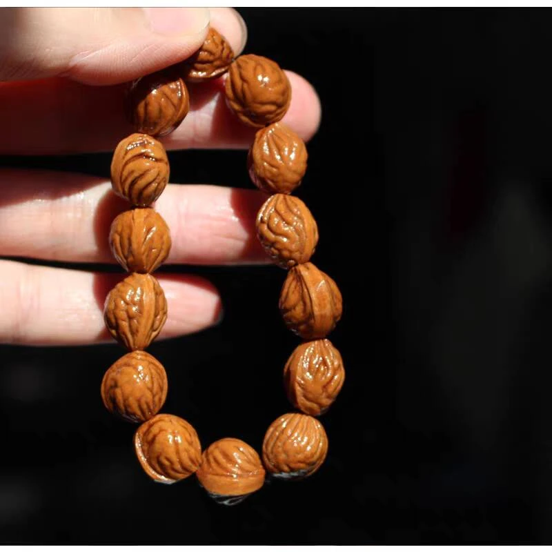13mm左右珠径桃核手串野生小桃核适合本命年男女佩戴保平安