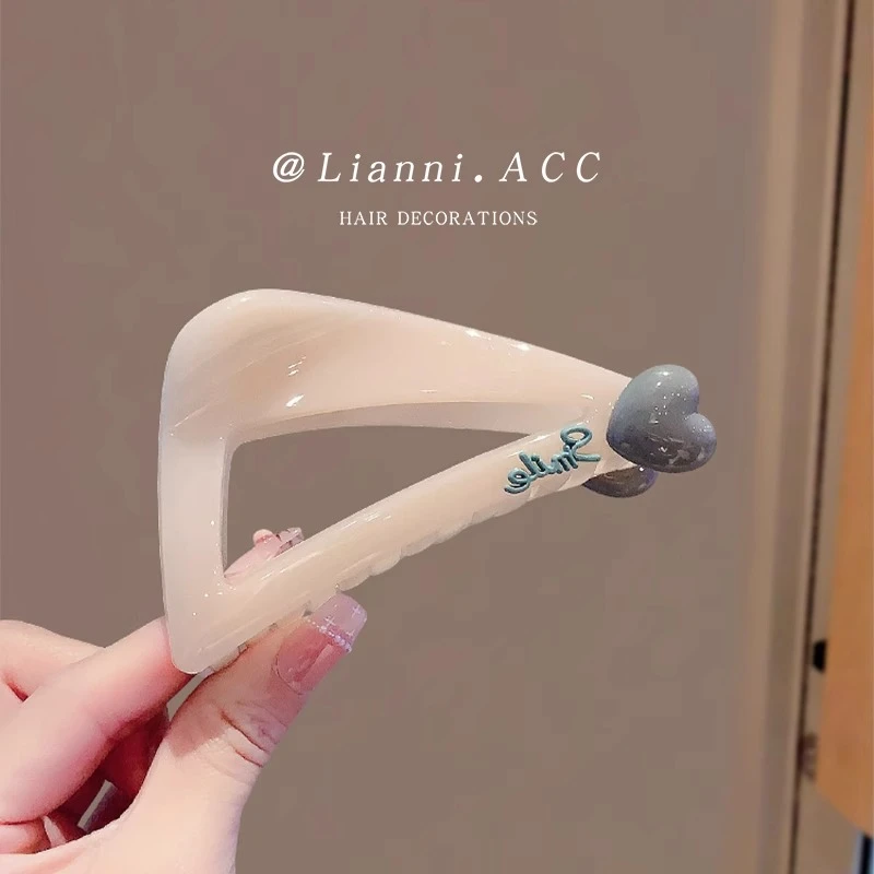 时尚优雅百搭抓夹大号高级感后脑勺盘发鲨鱼夹三角抓夹女2025新款