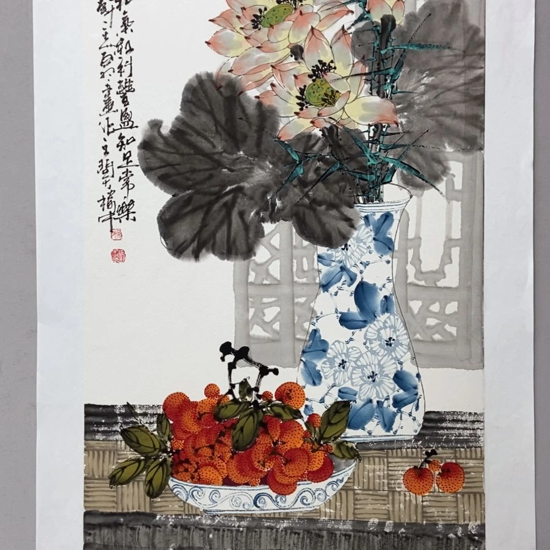 国画墨*斋陈党明三尺精品佳作