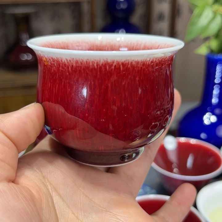 景德镇陶瓷柴窑福桶杯
