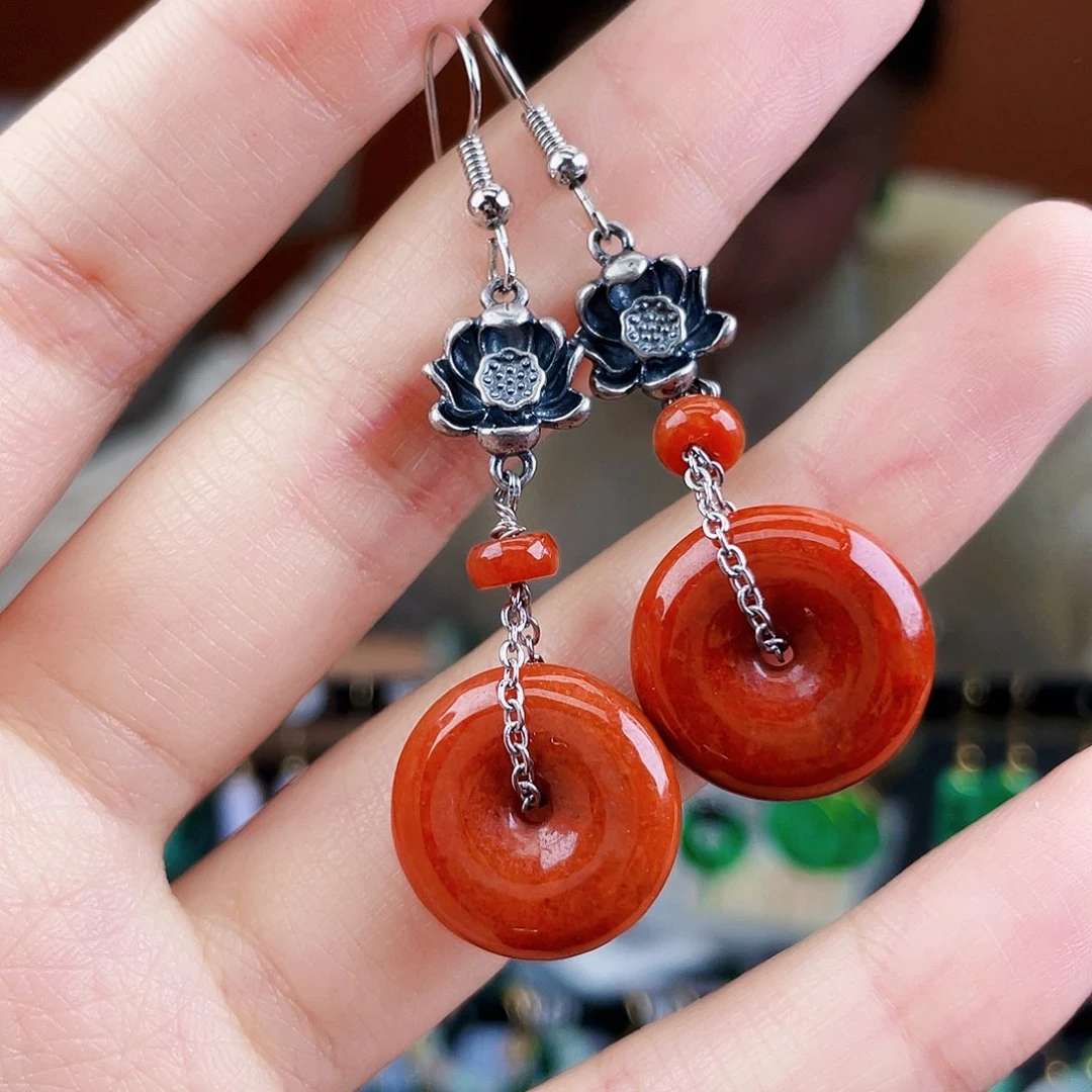 翡翠未镶嵌耳饰饰品