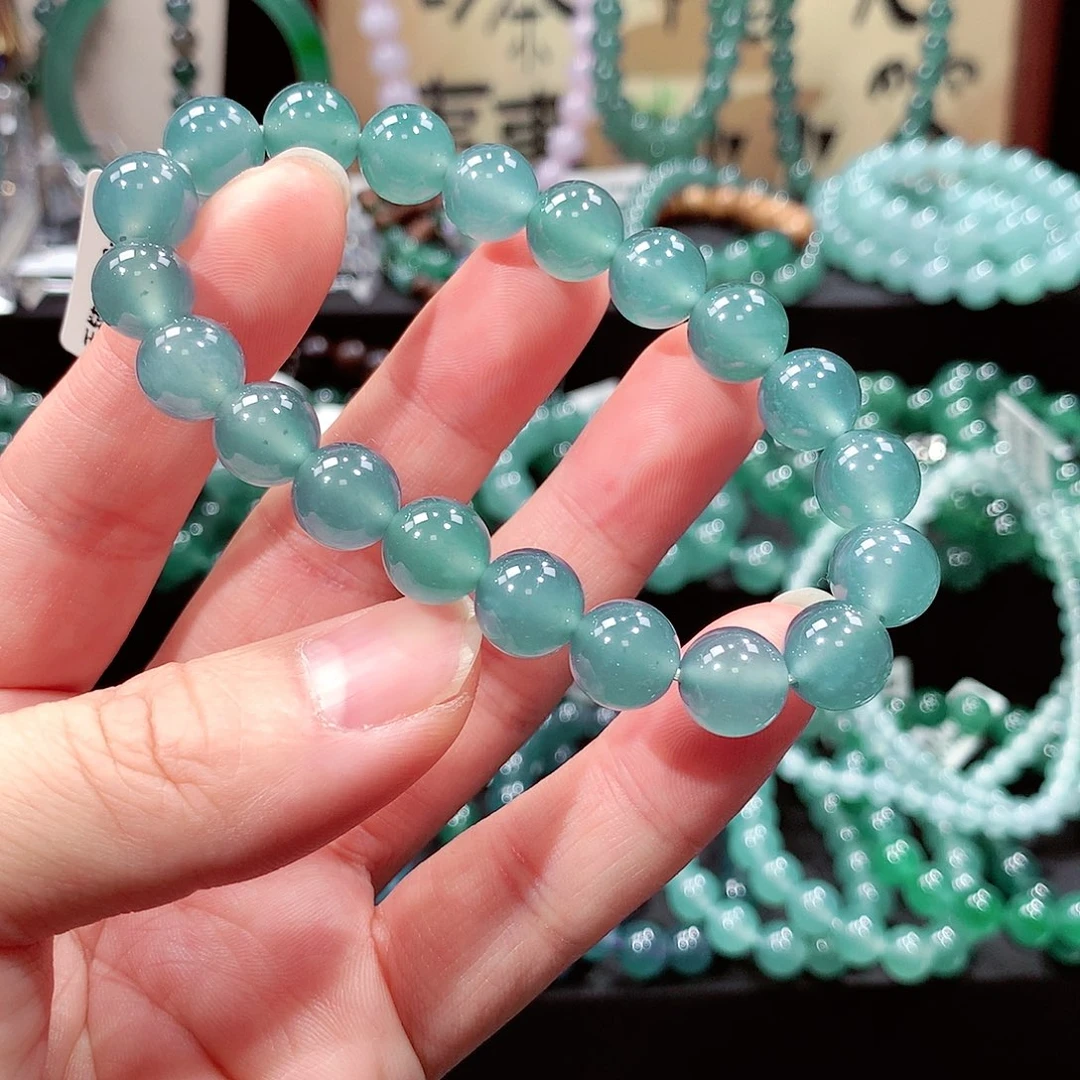 翡翠未镶嵌手链卡10