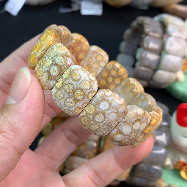 【闪购商品】硅化珊瑚（珊瑚玉）手链未镶嵌马****果