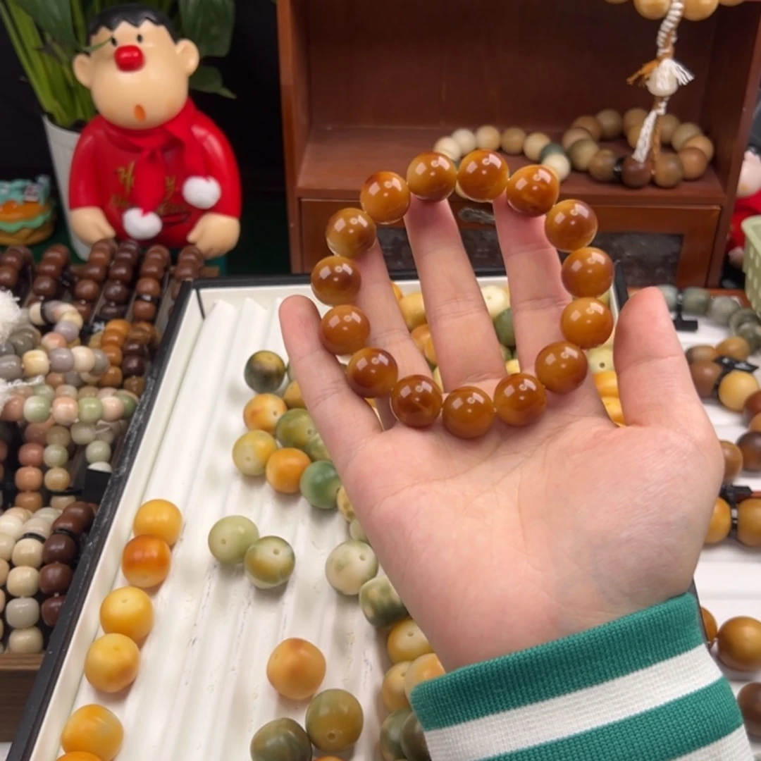 菩提根/象牙果手串睡*饱卡16熔岩蛋糕