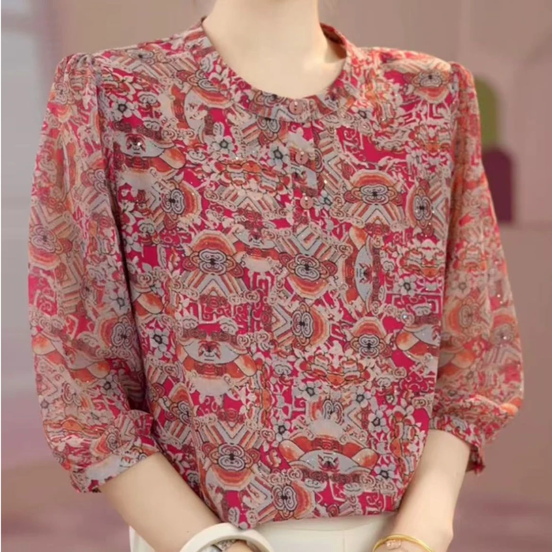 22281 女士新款时尚百搭气质百搭衬衫