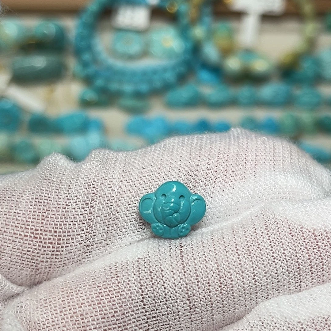 绿松石未镶嵌珠宝半成品