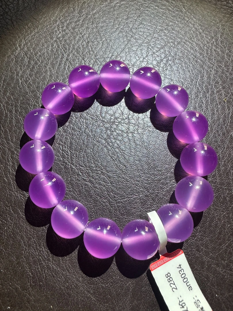 非金属树脂手链 0034白樱花菩提14mm精品手串an0034（无礼盒）