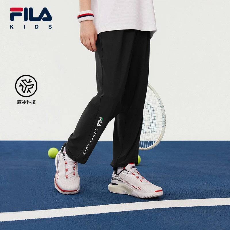 【斐乐儿童】2025年秋季新款中大童针织长裤K12B533