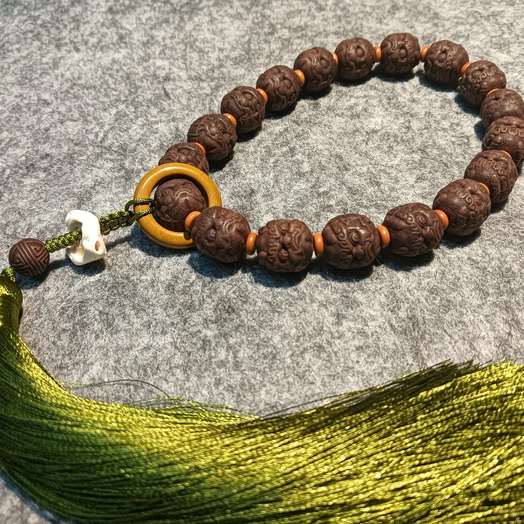 香遇〈降真香方·招财貔貅珠〉十八子手持天然合香珠纯手工 高端雅玩