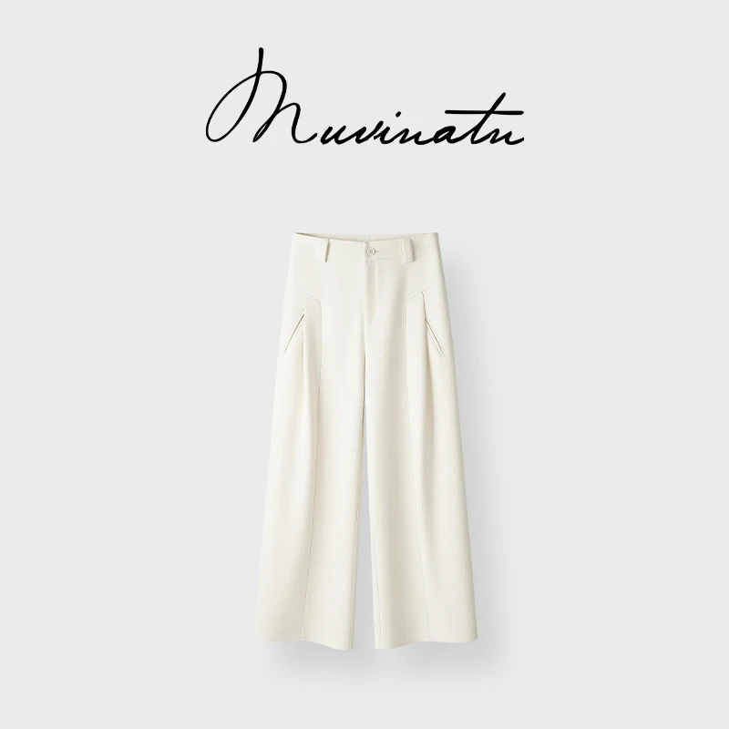 MIAO | 设计感气质冬季慵懒风垂坠阔腿裤KZ835216