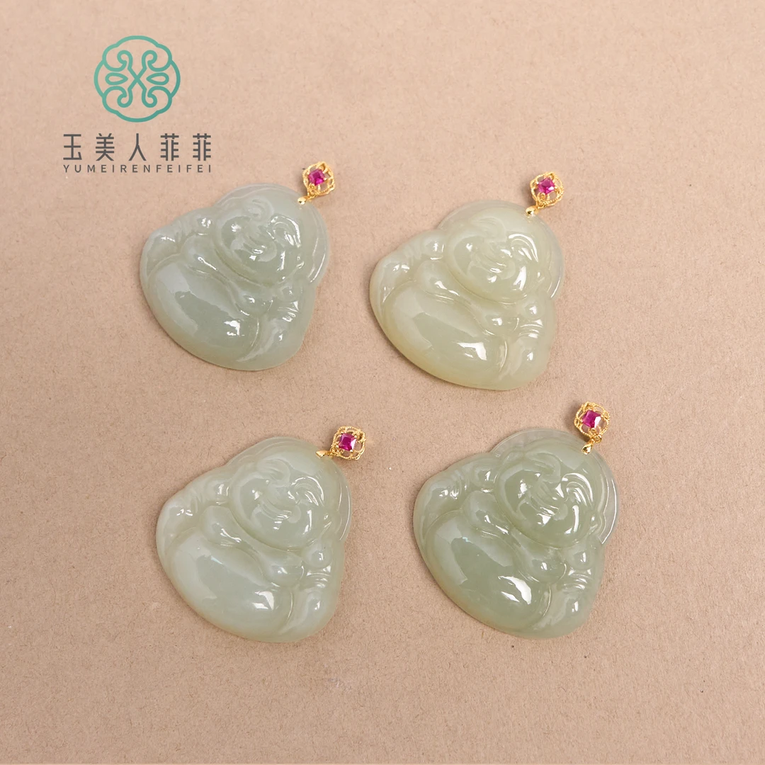 珠光宝气^和田玉佛公吊坠约26*26mm-多样性发一