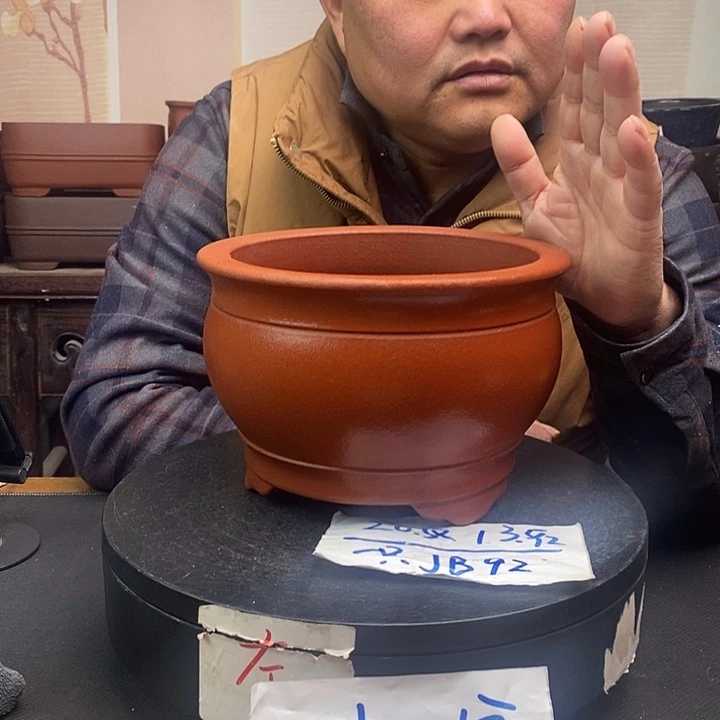 紫砂花盆货号一只JB92