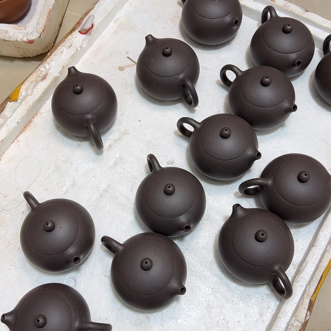 紫砂茶壶千禧紫泥