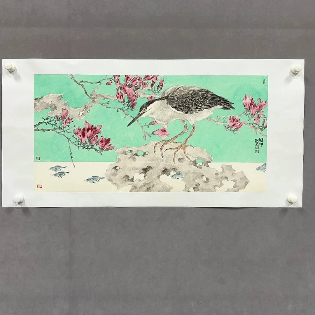 国画亲笔手绘放心去藏