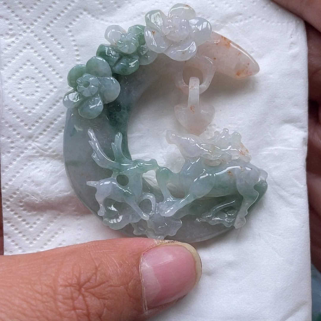 颈饰未镶嵌翡翠翡玉缘翡翠