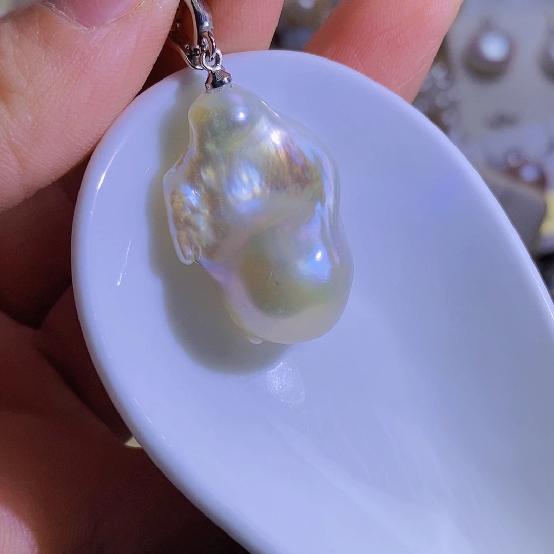 合金淡水珍珠天然淡水珍珠（微瑕）