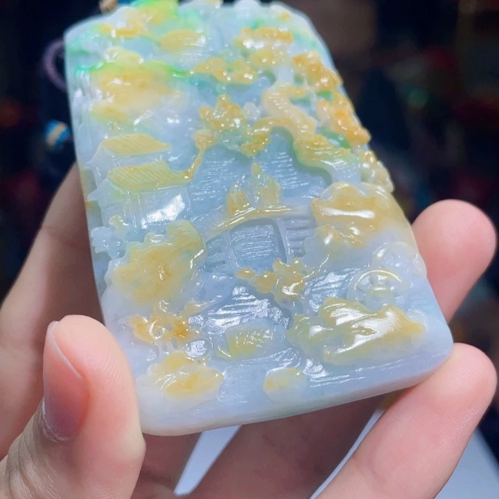 翡翠未镶嵌吊坠(不含链)X48