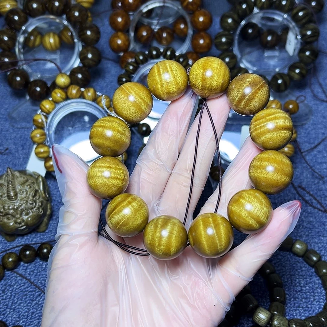 楠木（金丝楠）手串/手链2.0枯木黄金底细水波