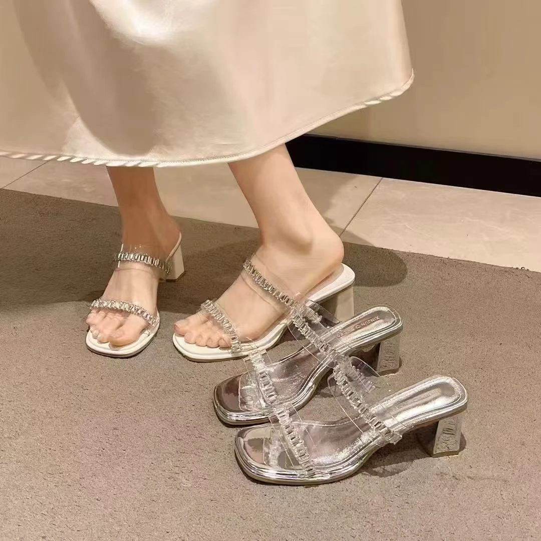 夏款法式拖鞋女新款配裙子仙女风透气拖鞋1163或3535或200-67