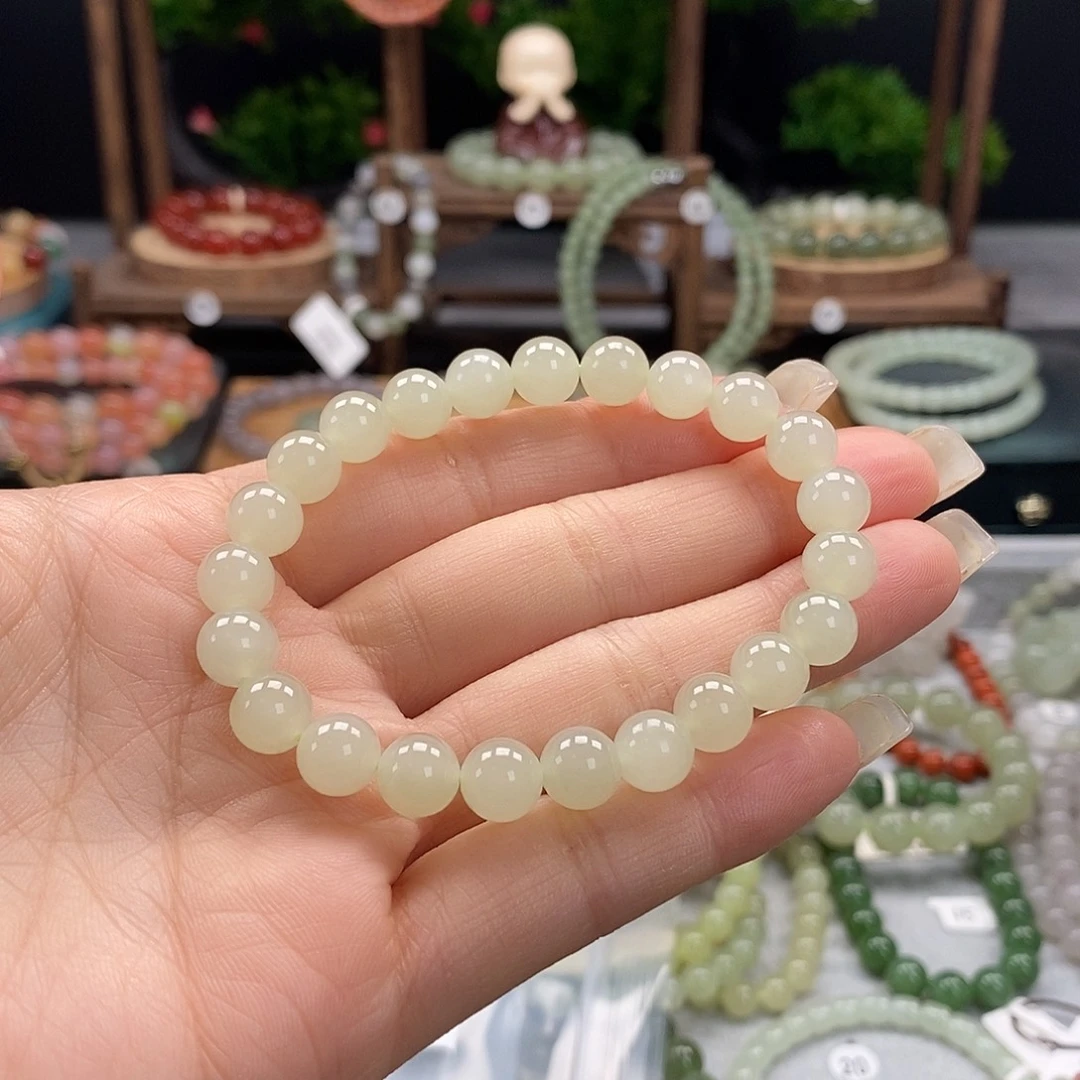 ****F未镶嵌手链和田玉微瑕