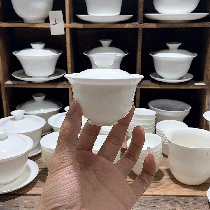 阿*骨瓷盖碗盖下约70ml2才