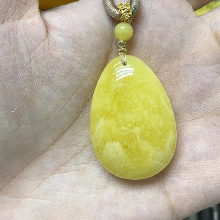 裸石蜜蜡未镶嵌吊坠