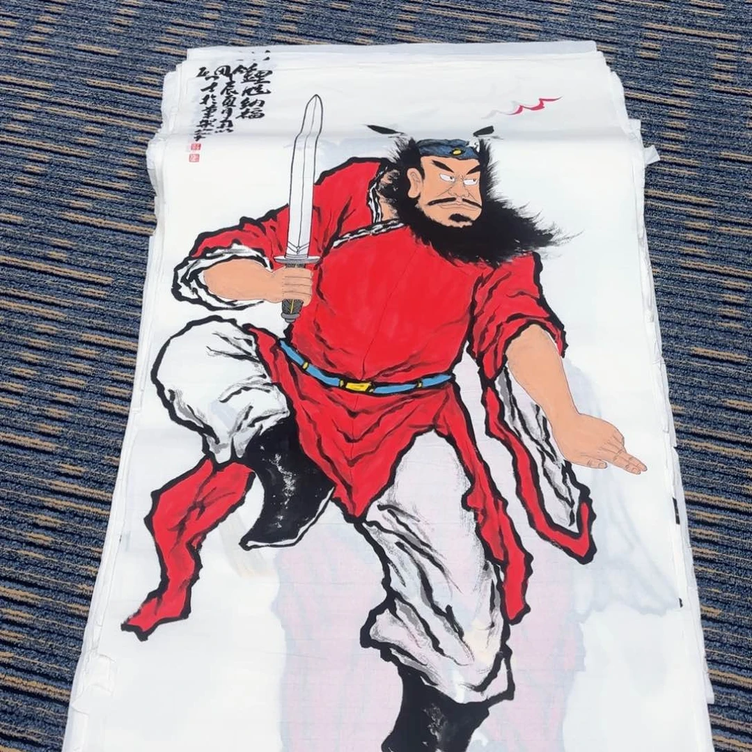 国画丁立民4尺人物马