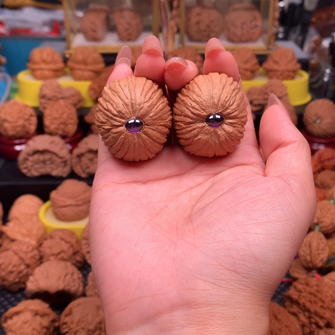 吊坠文玩核桃猴头元宝38