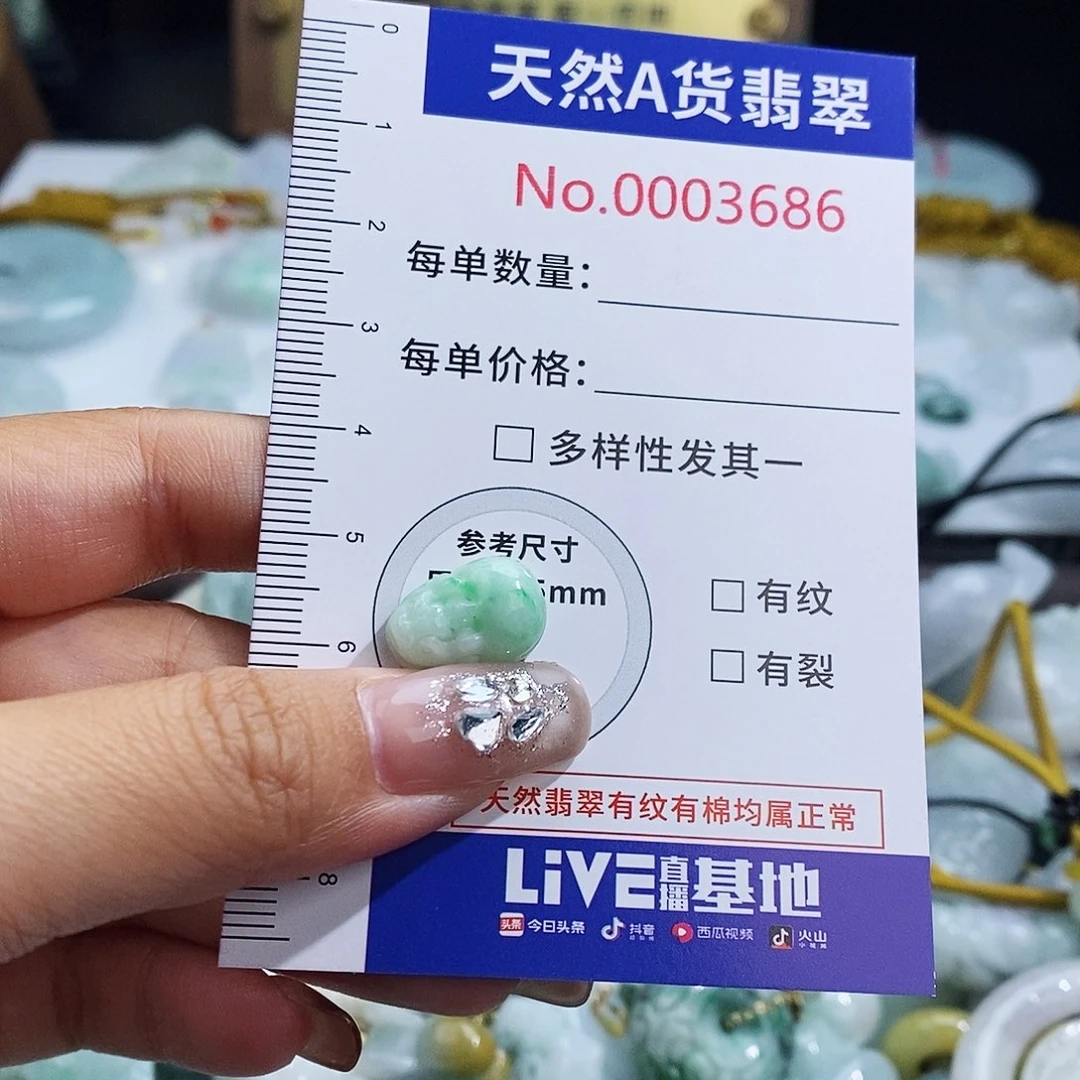 翡翠未镶嵌颈饰3686