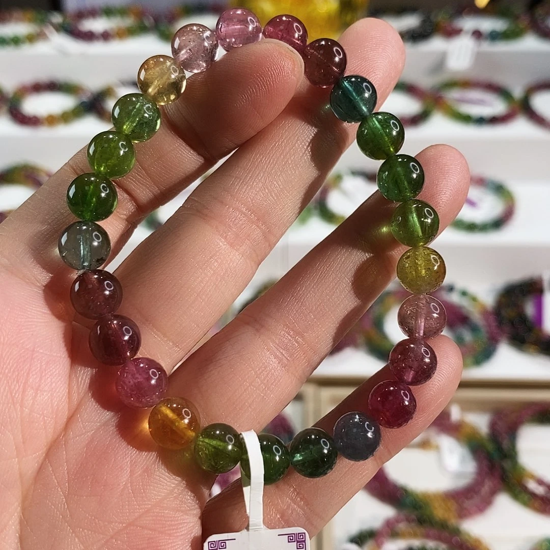 未镶嵌手链碧玺G2445素圈颜色微差