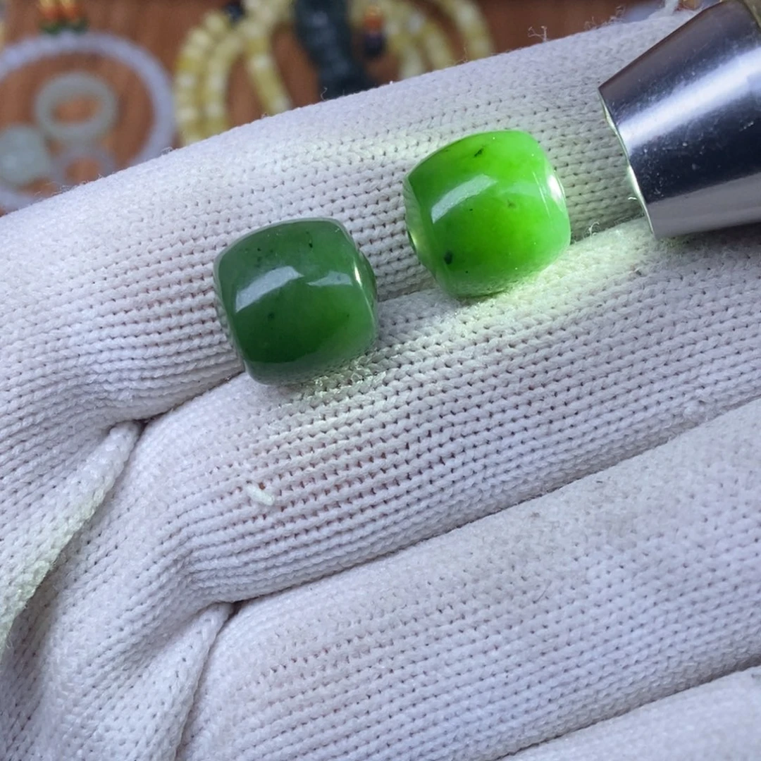 和田玉未镶嵌耳饰拍一发一