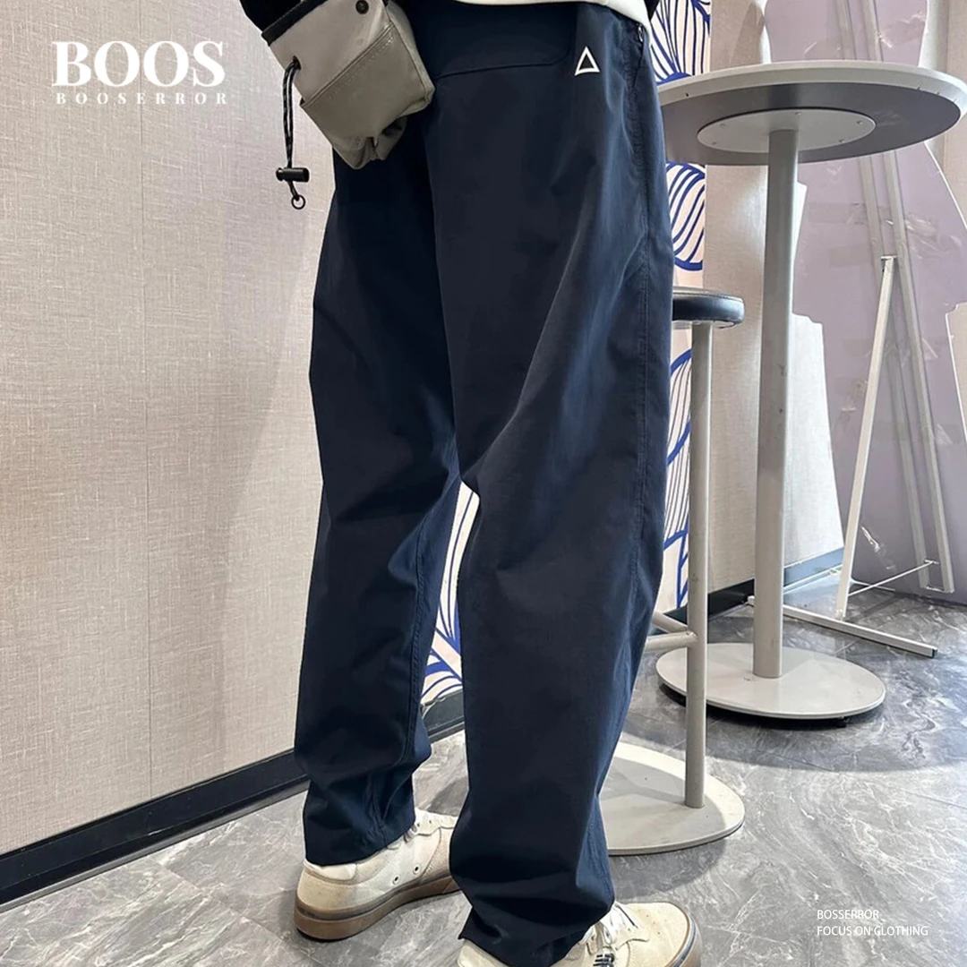 BOOSERROR2025新款美式机能户外工装软壳冲锋裤透气宽松休闲裤男