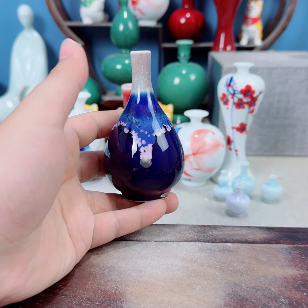 陶瓷手工小花器摆件