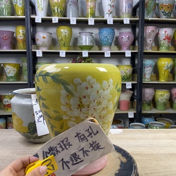 景德镇高温陶瓷花盆