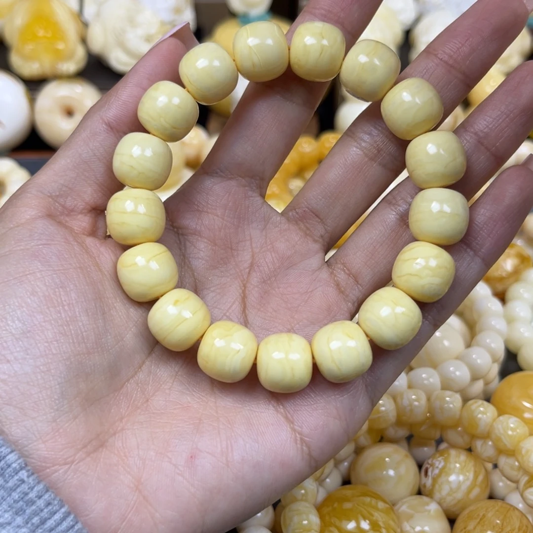 琥珀未镶嵌手串13+