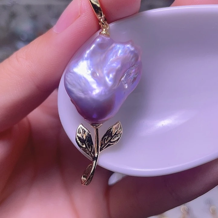 颈饰合金淡水珍珠23