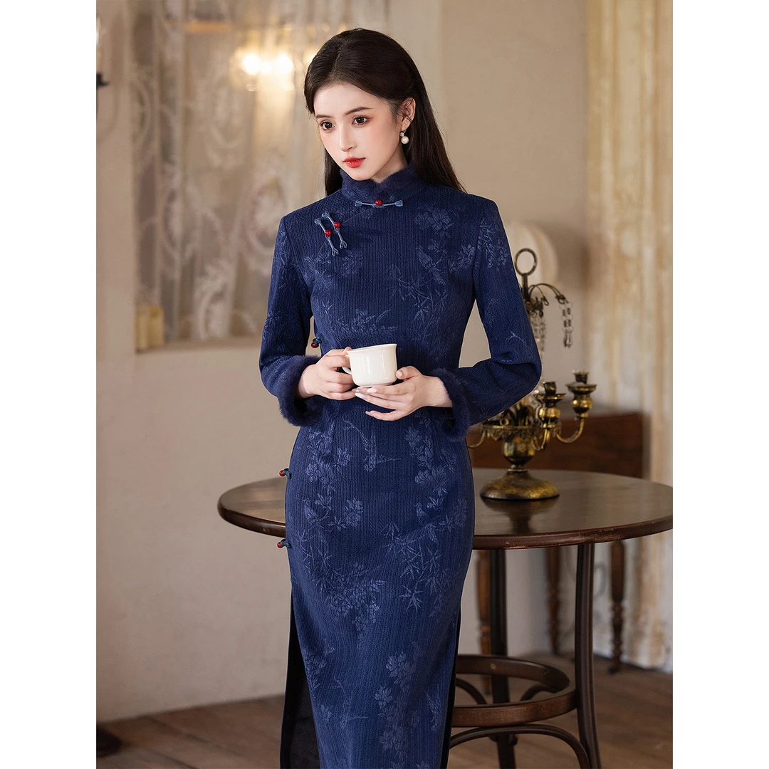 上衣冬装高端外套大码小个子改良旗袍2025秋冬新款民国风新中式