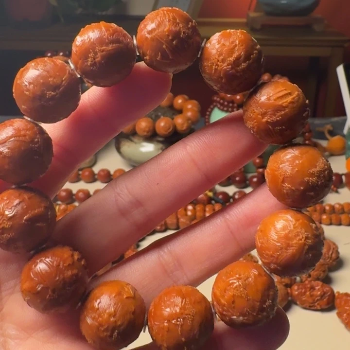 橄榄核手串/手链手工铁核满工风景